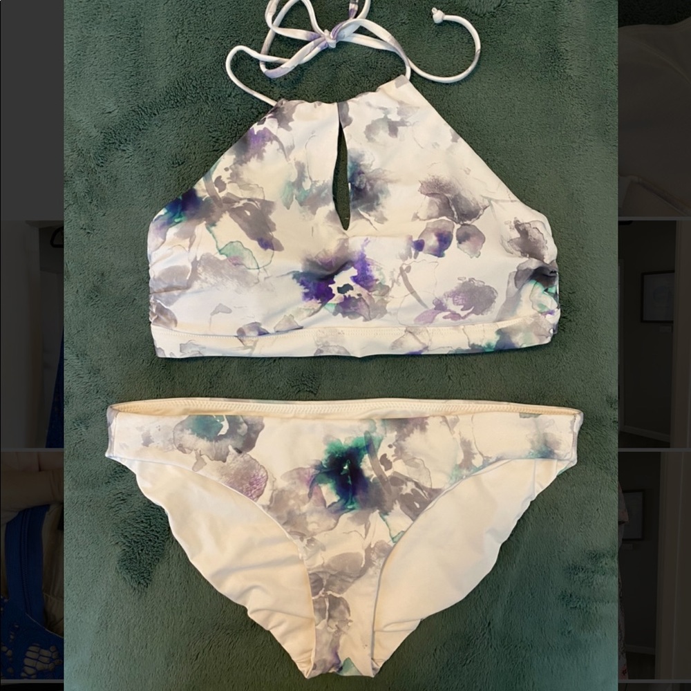 Athleta Halter Swim Suit Top & Bottom